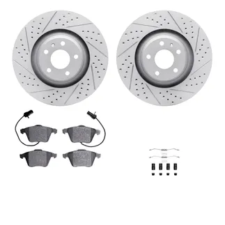 R1 Concepts WBUH1-73139 Brake Rotors - Carbon Coated - D/S W/ Optimum Oe Pads & Hdw